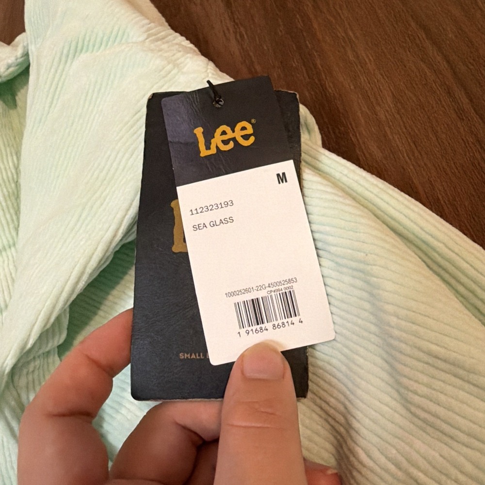 Lee's Union-Alls Free People Mint Green Corduroy Utility Coveralls Medium NWT - Picture 8 of 12